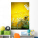 A Bike Leaning Against A Wall Wall Mural