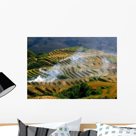 Rice Fields Wall Decal