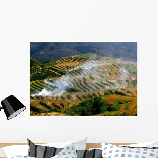 Rice Fields Wall Decal