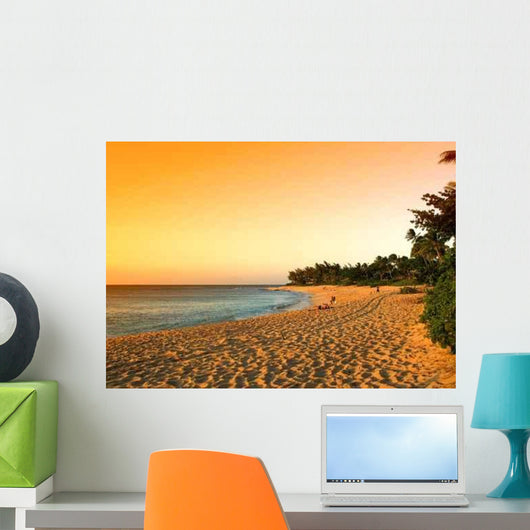 Sunset Beach Wall Decal