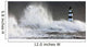 Waves Crashing On A Lighthouse, Seaham, Teesside, England Wall Mural