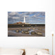Lighthouse, Northumberland, England Wall Mural