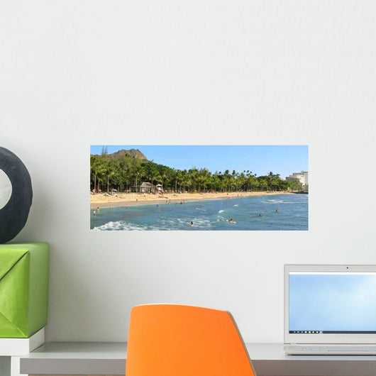 Waikiki Beach Wall Mural
