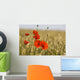 Red Poppies In A Field Of Grain Wall Mural