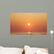 Geese Fly By Sunrise Over Irish Sea, Layton, County Meath, Ireland Wall Mural