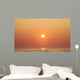 Geese Fly By Sunrise Over Irish Sea, Layton, County Meath, Ireland Wall Mural
