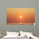 Geese Fly By Sunrise Over Irish Sea, Layton, County Meath, Ireland Wall Mural