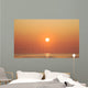 Geese Fly By Sunrise Over Irish Sea, Layton, County Meath, Ireland Wall Mural