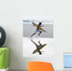 Surfer Running With Surfboard Wall Mural