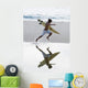 Surfer Running With Surfboard Wall Mural