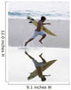 Surfer Running With Surfboard Wall Mural