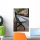 Bench On Train Platform Wall Mural