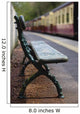 Bench On Train Platform Wall Mural