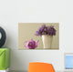 Teapot And Flowers In A Vase Wall Mural