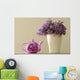 Teapot And Flowers In A Vase Wall Mural