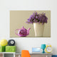 Teapot And Flowers In A Vase Wall Mural