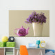 Teapot And Flowers In A Vase Wall Mural