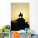Silhouette Of Statue Of Kaiser Wilhelm I Wall Mural