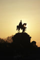 Silhouette Of Statue Of Kaiser Wilhelm I Wall Mural