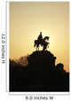 Silhouette Of Statue Of Kaiser Wilhelm I Wall Mural