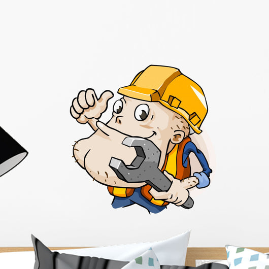Mechanic man Wall Decal