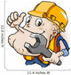 Mechanic man Wall Decal