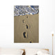 Footprints In The Sand Wall Mural
