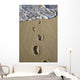 Footprints In The Sand Wall Mural