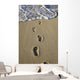 Footprints In The Sand Wall Mural