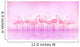 Flock of caribbean flamingos Wall Mural