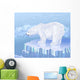 Polar bear standing on an ice floe Wall Mural