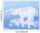 Polar bear standing on an ice floe Wall Mural
