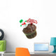 Christmas Chocolate Cupcake with Wall Decal