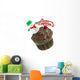 Christmas Chocolate Cupcake with Wall Decal