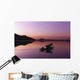 Person In A Boat On A Lake Wall Mural