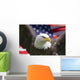 Americana Murals - American Eagle with Flag Wall Mural