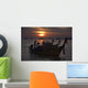 Boats At Sunset, Krabi, Thailand Wall Mural