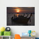 Boats At Sunset, Krabi, Thailand Wall Mural