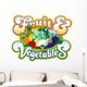 basketball Fruit-Vegetables Wall Decal