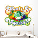 basketball Fruit-Vegetables Wall Decal