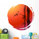 chinese painting of bamboo Wall Decal