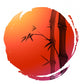chinese painting of bamboo Wall Decal