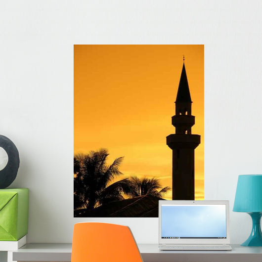 Minaret Sunset Wall Mural