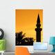 Minaret Sunset Wall Decal Design 2