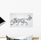 Wolf Tattoo Wall Decal