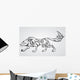 Wolf Tattoo Wall Decal