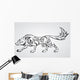 Wolf Tattoo Wall Decal