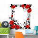 Frame with roses Wall Decal
