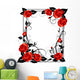 Frame with roses Wall Decal
