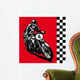 moto motocycle retro vintage classic vector illustration Wall Mural
